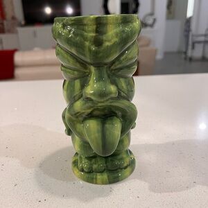 Green Tiki Mug